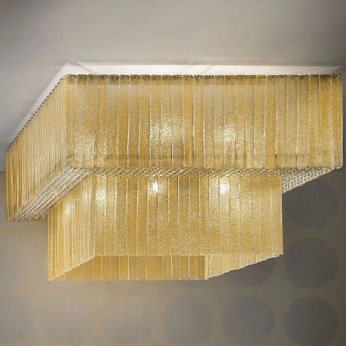 16 Light Glass Ceiling Light