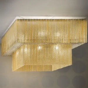 16 Light Glass Ceiling Light