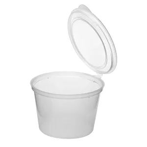 2oz Plastic Sauce Container With Lid - (1000 Pcs per case)