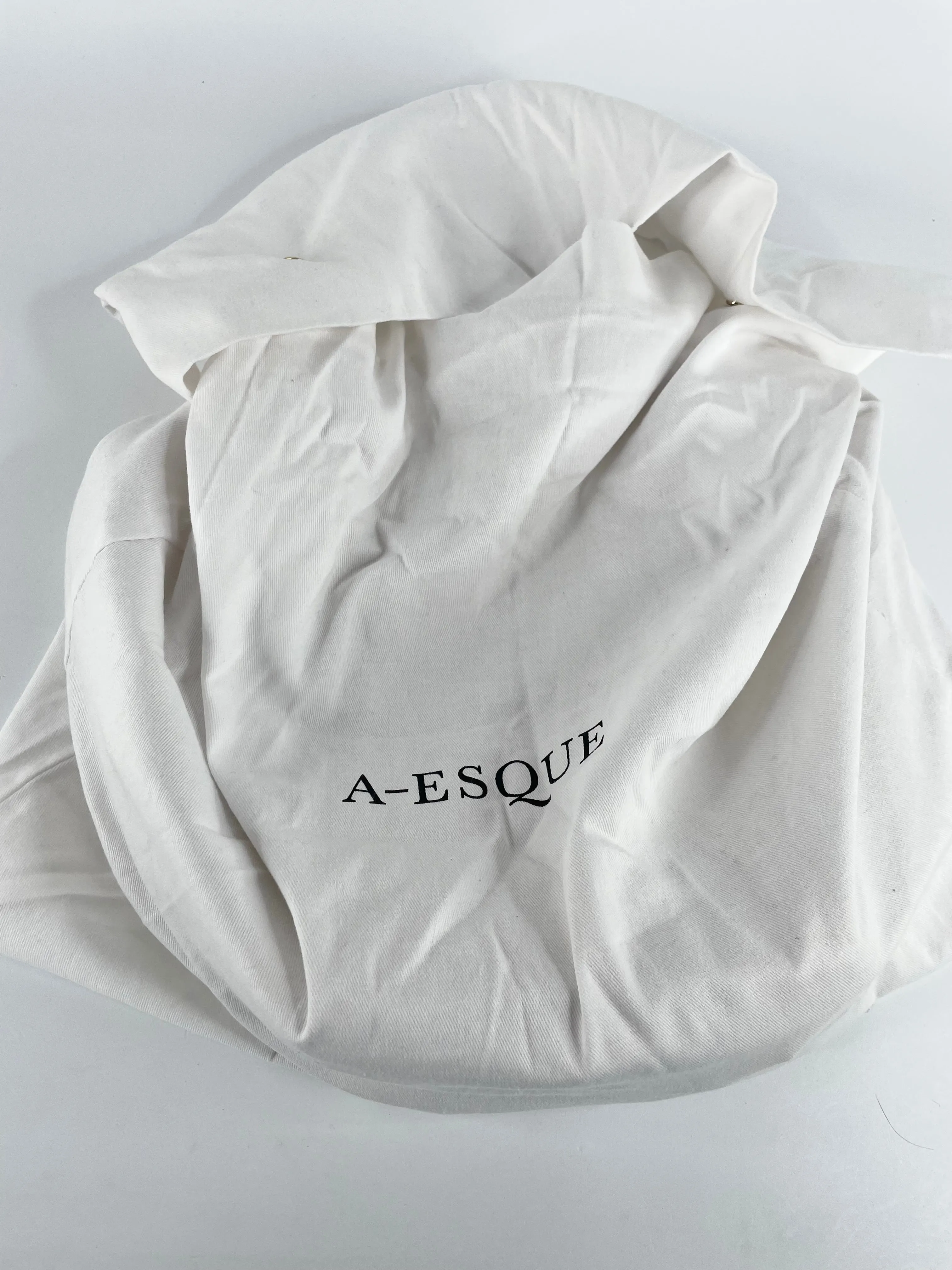 A-Esque Peach Grained Leather Shoulder Bag