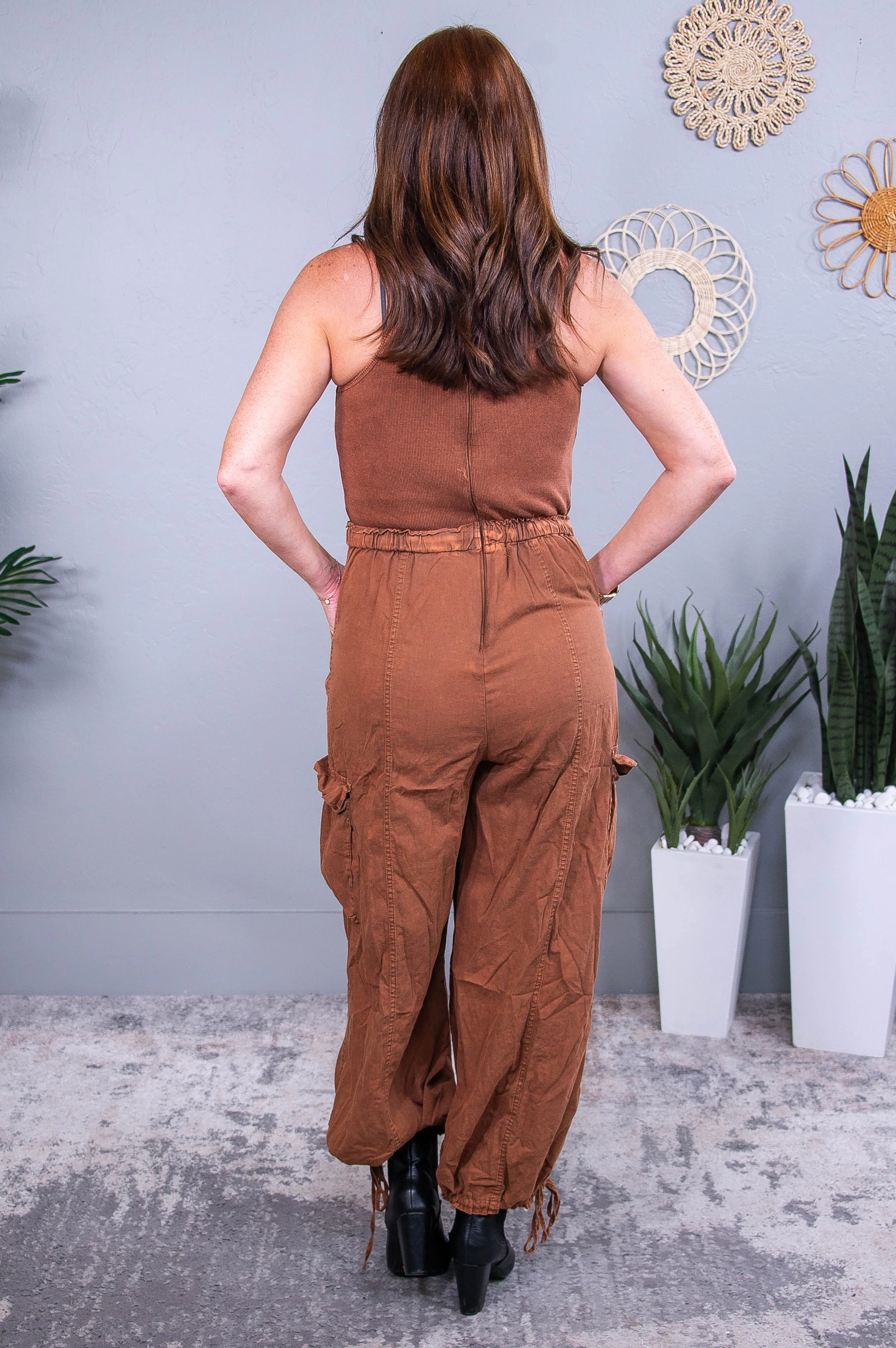 A Stunning Classic Mocha Romper - RMP838MO