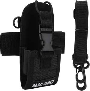 Agatige Radio Pouch, Radio Holder Universal Walkie Talkie Bag Multi-Function Pouch Case Holder Nylon Lightweight Anti-wear Arm Bag with Armband for Phone Two Way Radio