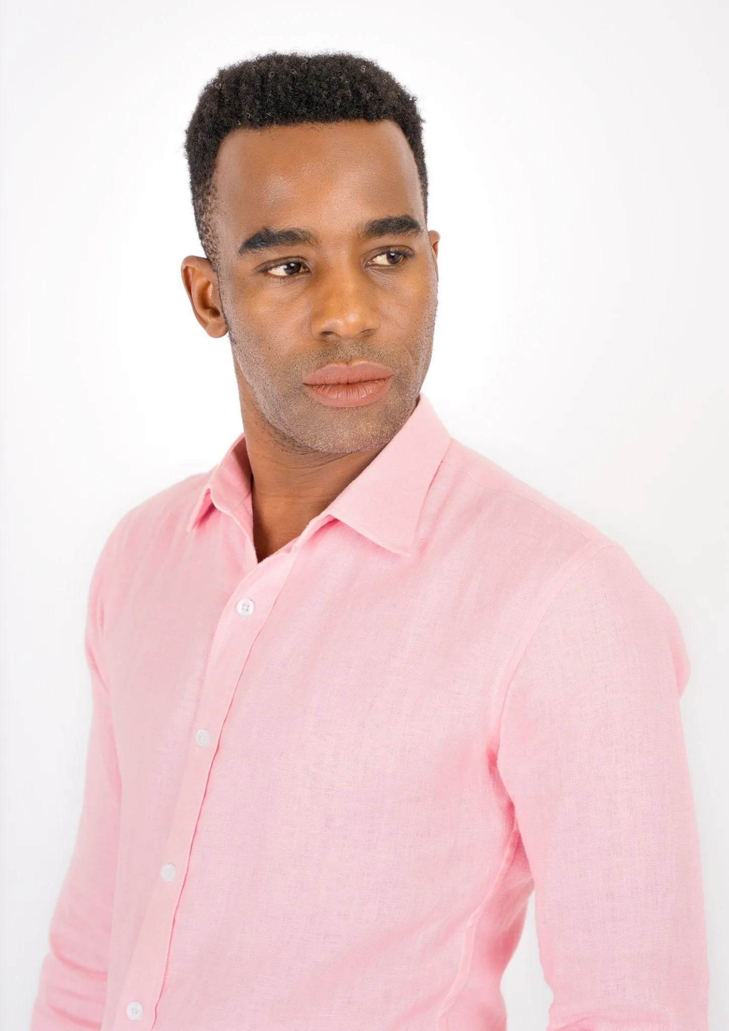 Amaranth Pink Linen Shirt