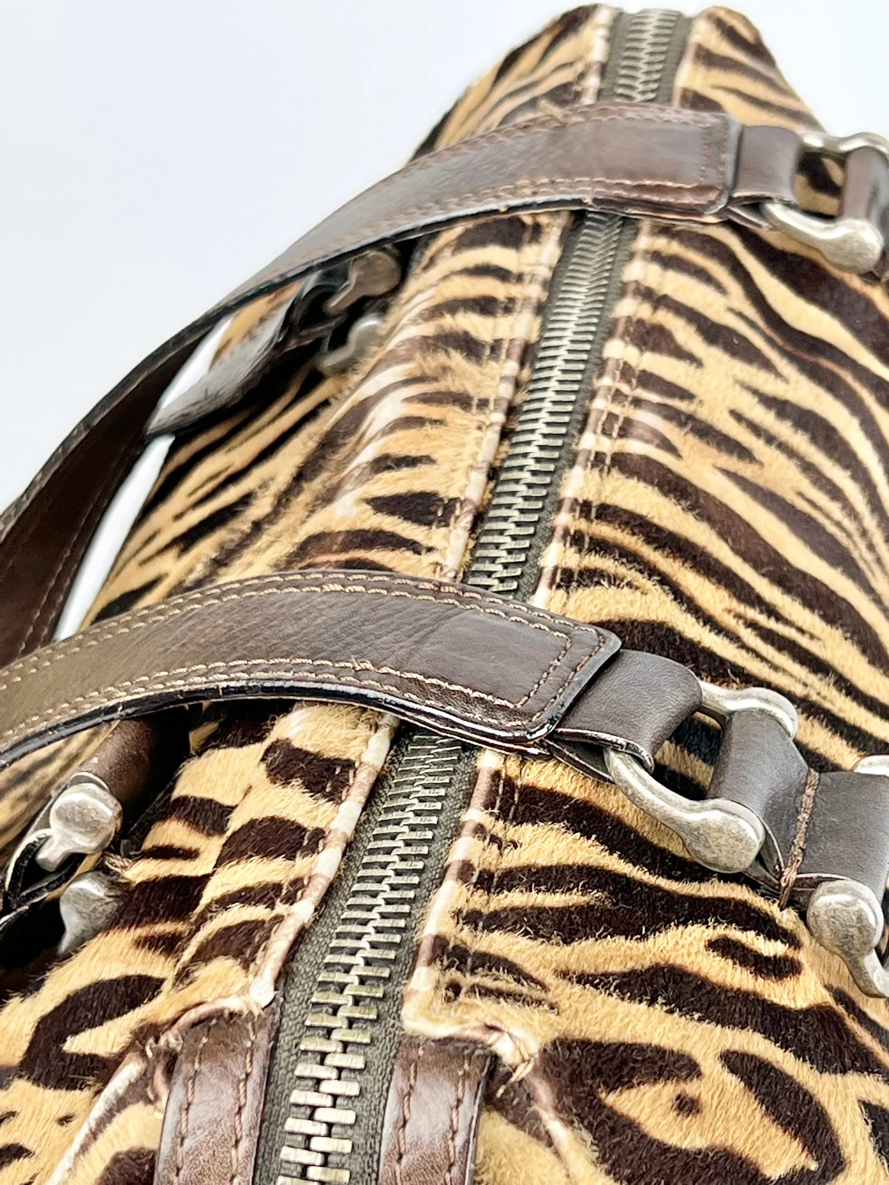 Animal Print Cowhide   Leather Bag