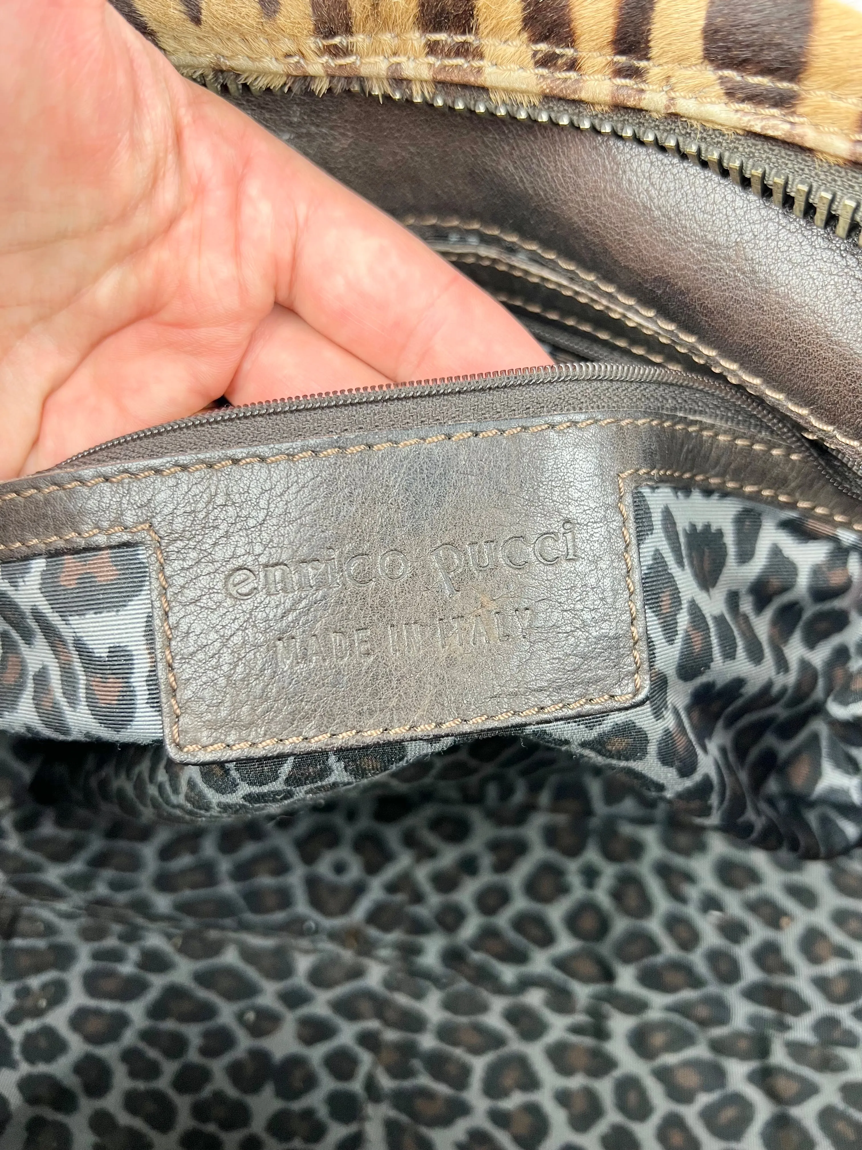 Animal Print Cowhide   Leather Bag