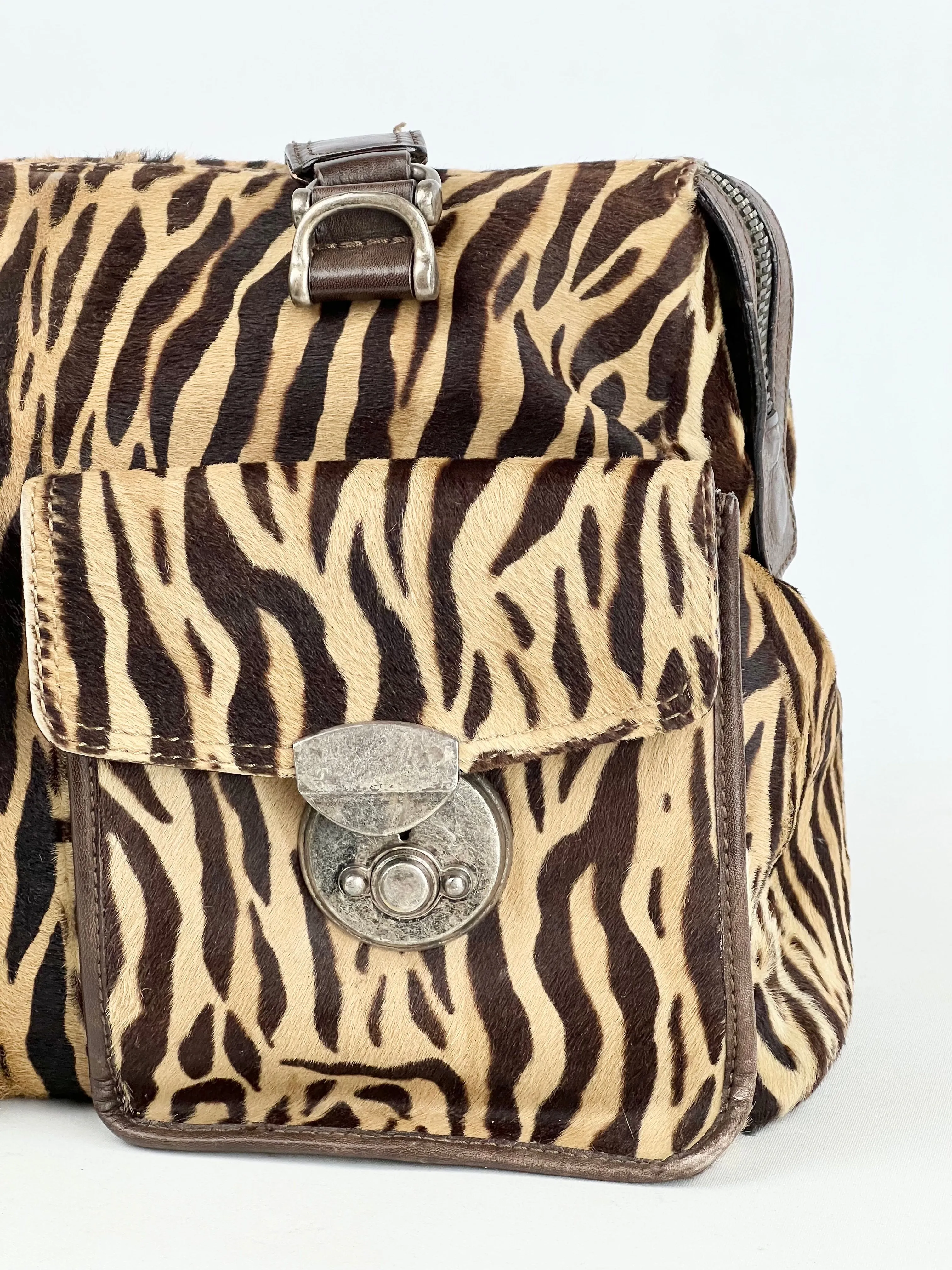 Animal Print Cowhide   Leather Bag