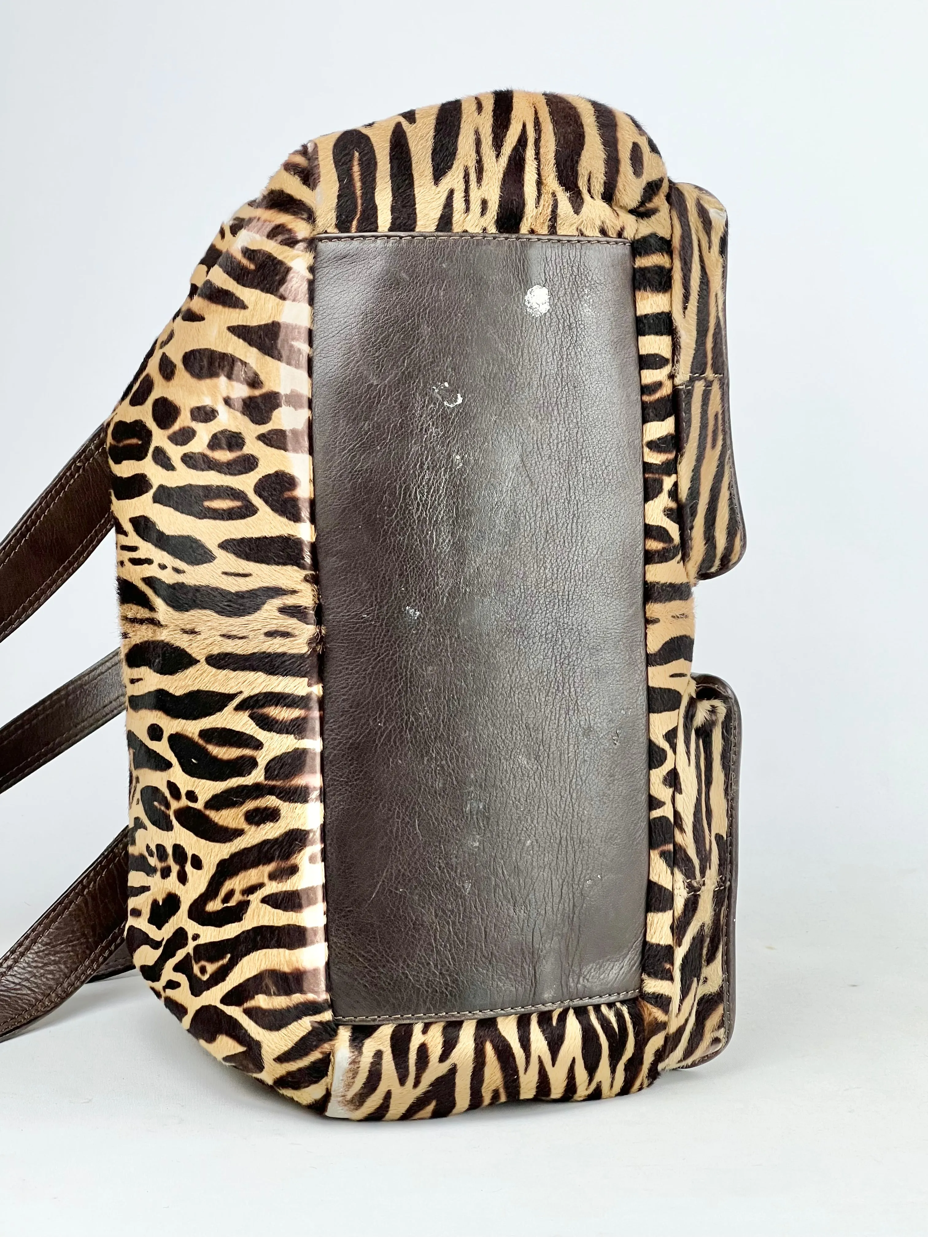 Animal Print Cowhide   Leather Bag