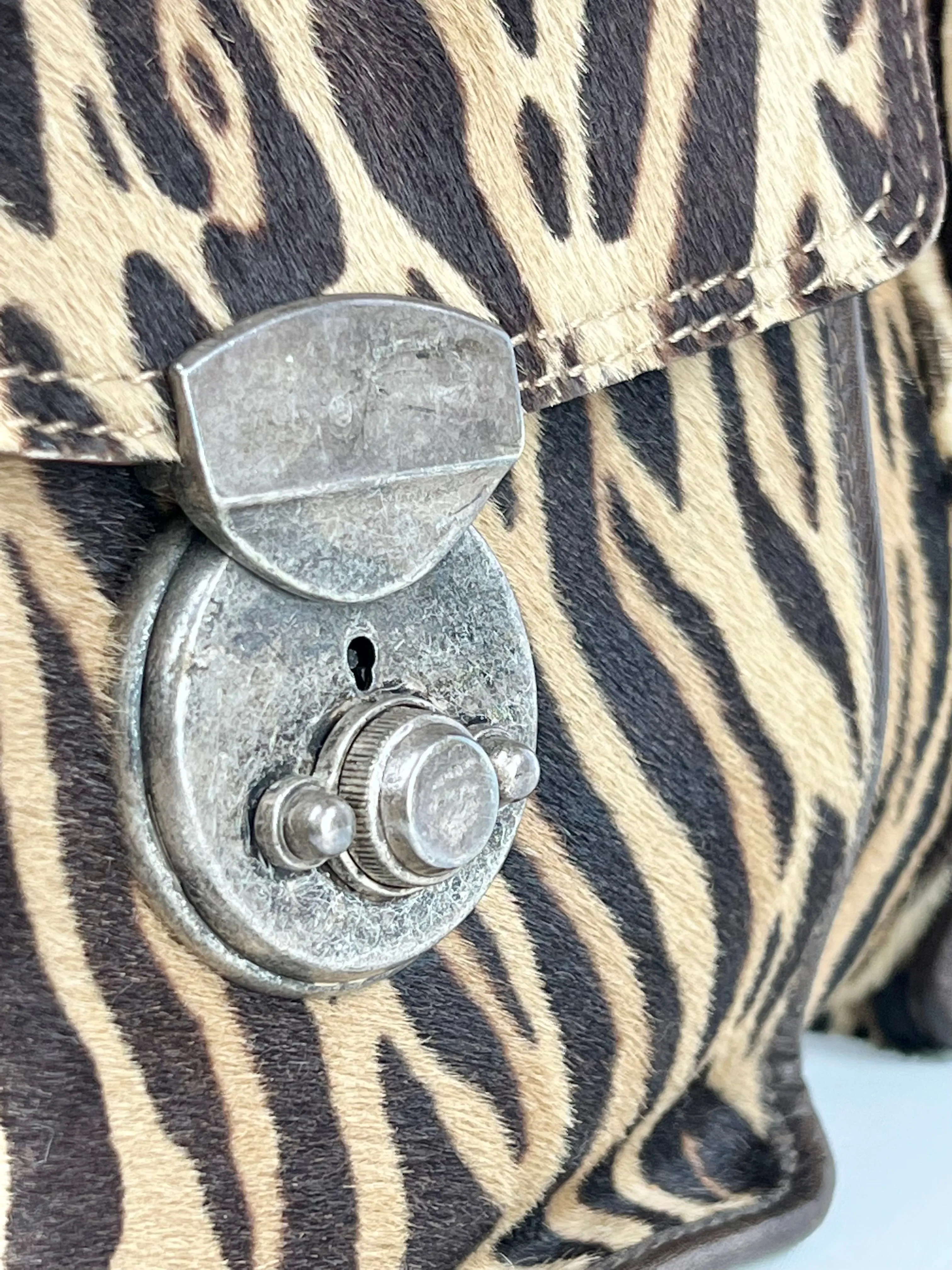 Animal Print Cowhide   Leather Bag
