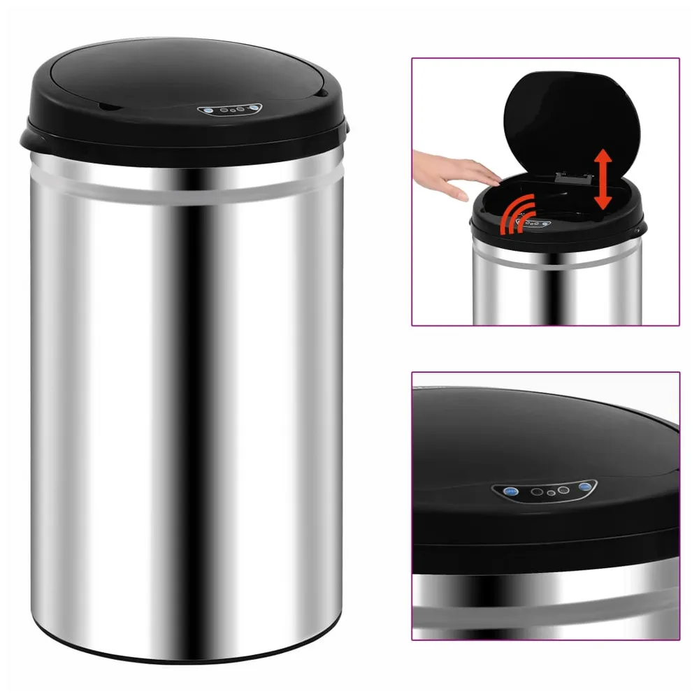 Automatic Sensor Trash Can 40L Stainless Steel
