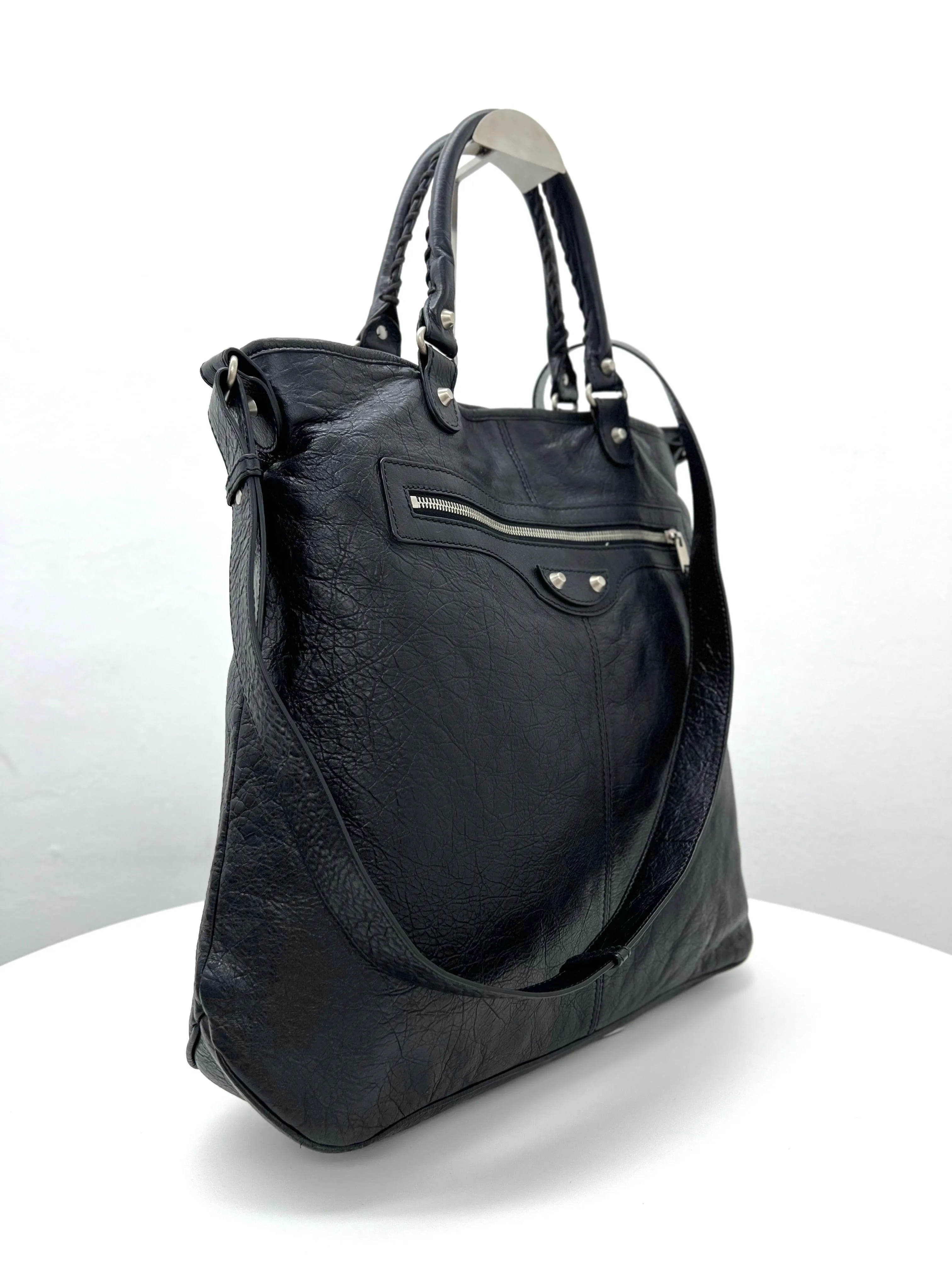 Balenciaga 2-way bag Black Classic Smart Leather Tote Bag