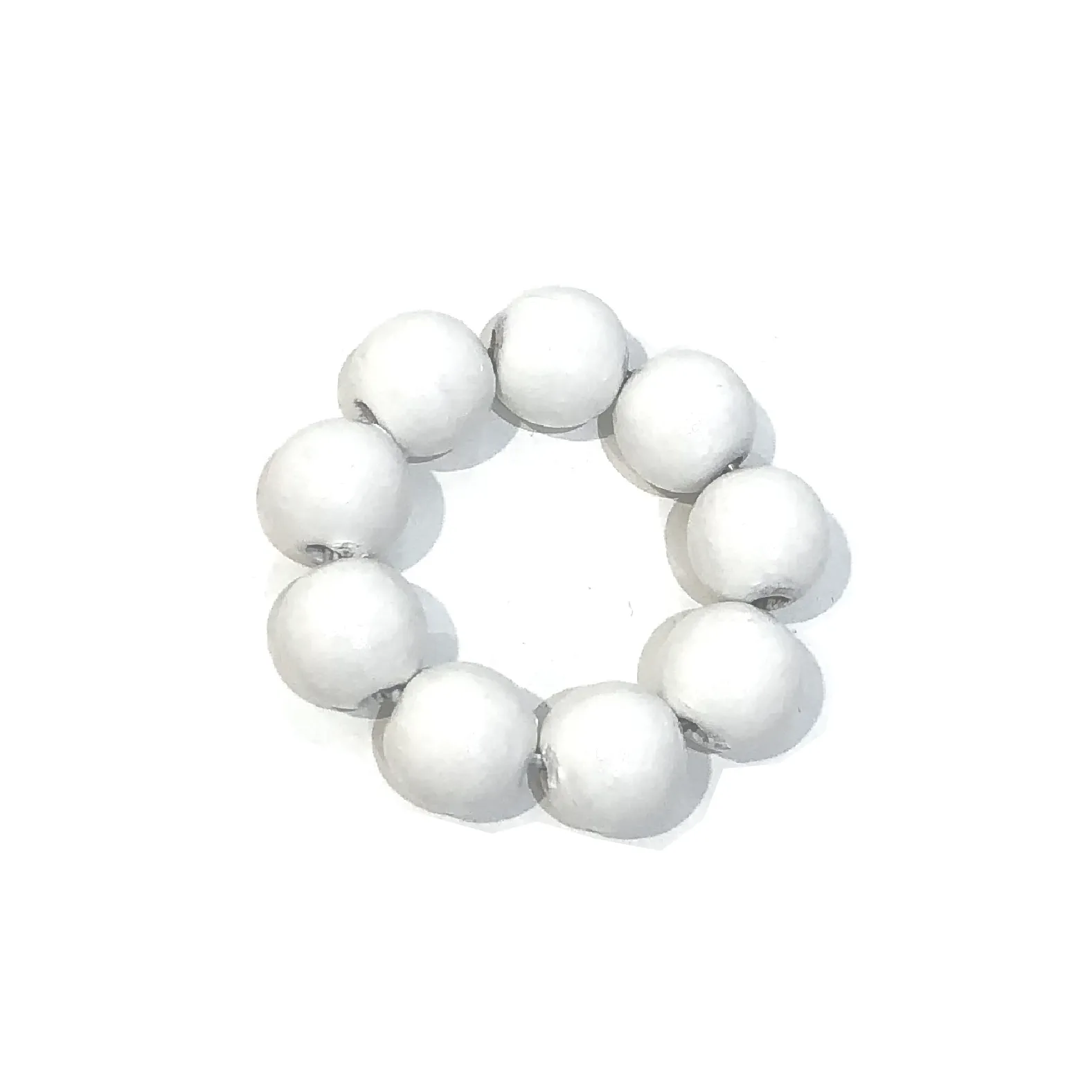 Bead Ring - White