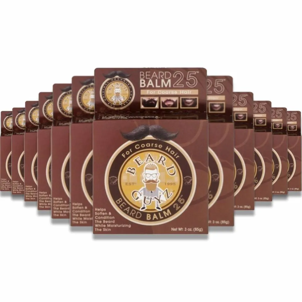 Beard Guyz - Beard Balm 25 Coarse Hair - 3 Oz - 24 Pack