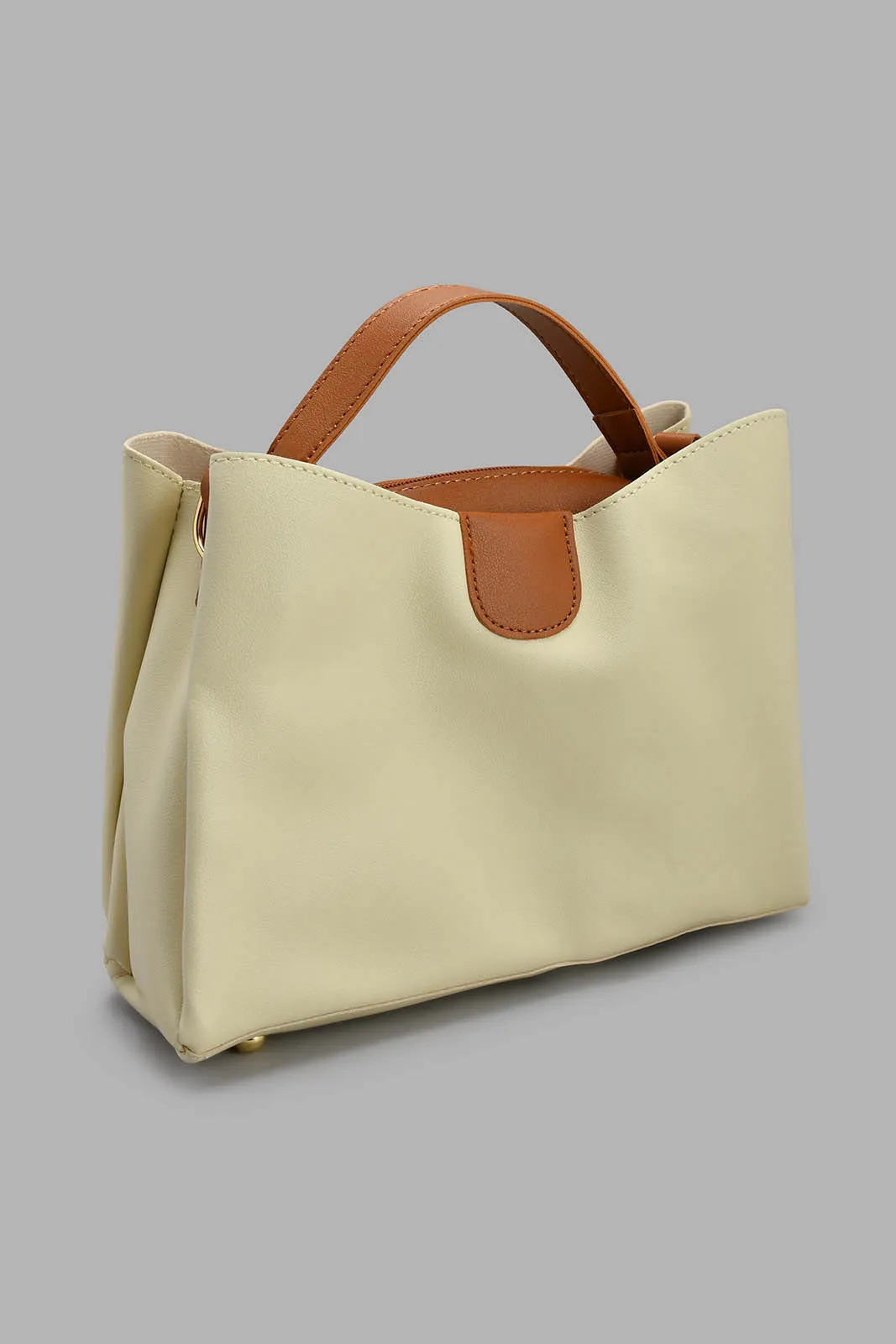 Beige Bucket Bag
