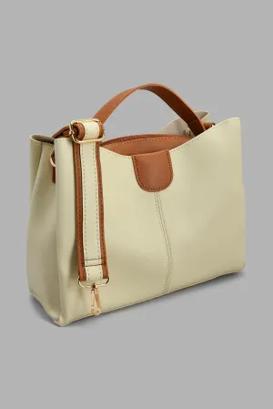 Beige Bucket Bag