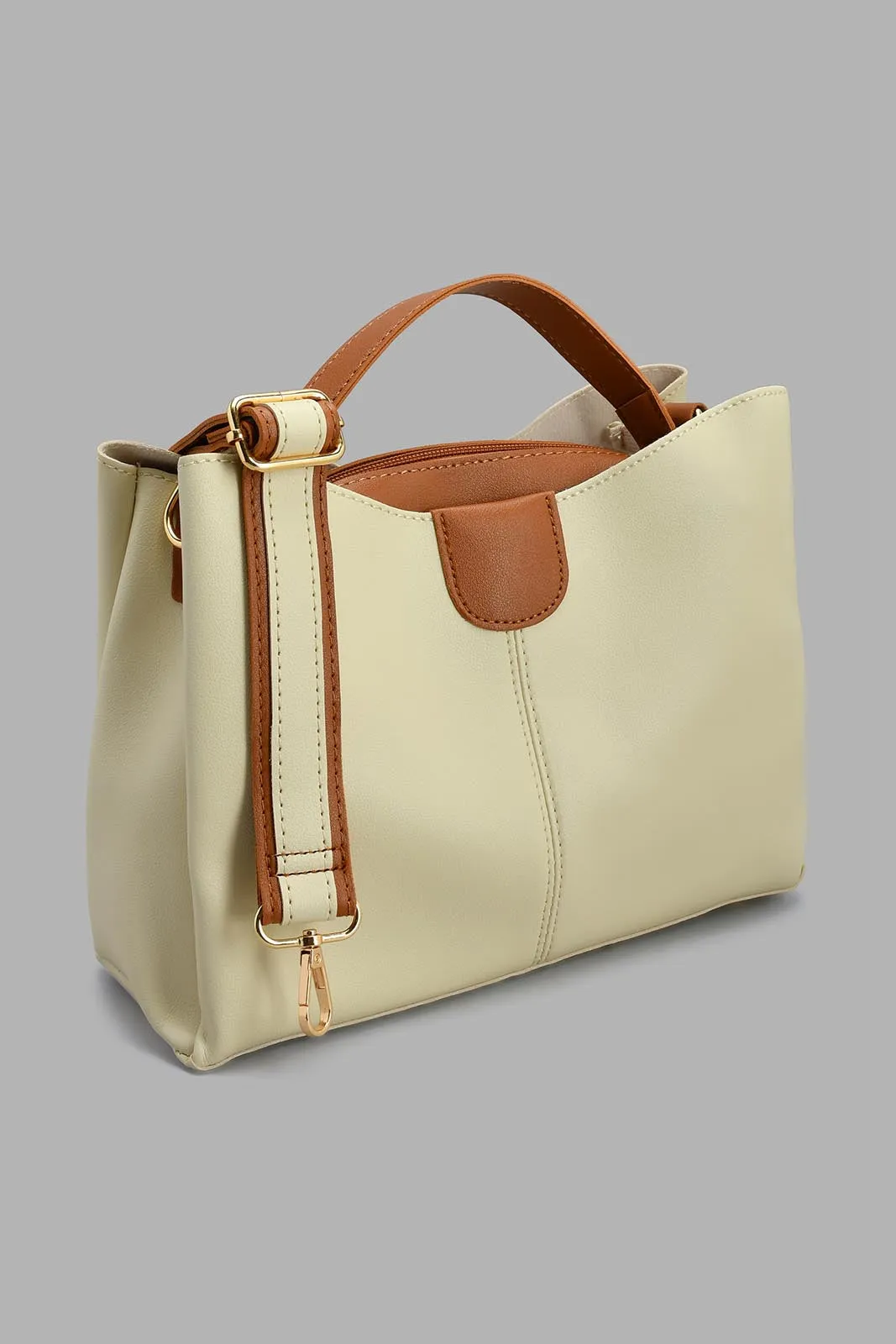 Beige Bucket Bag