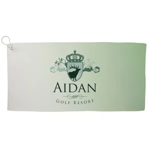 BIC White Full Color Cooling Golf Towel - Large