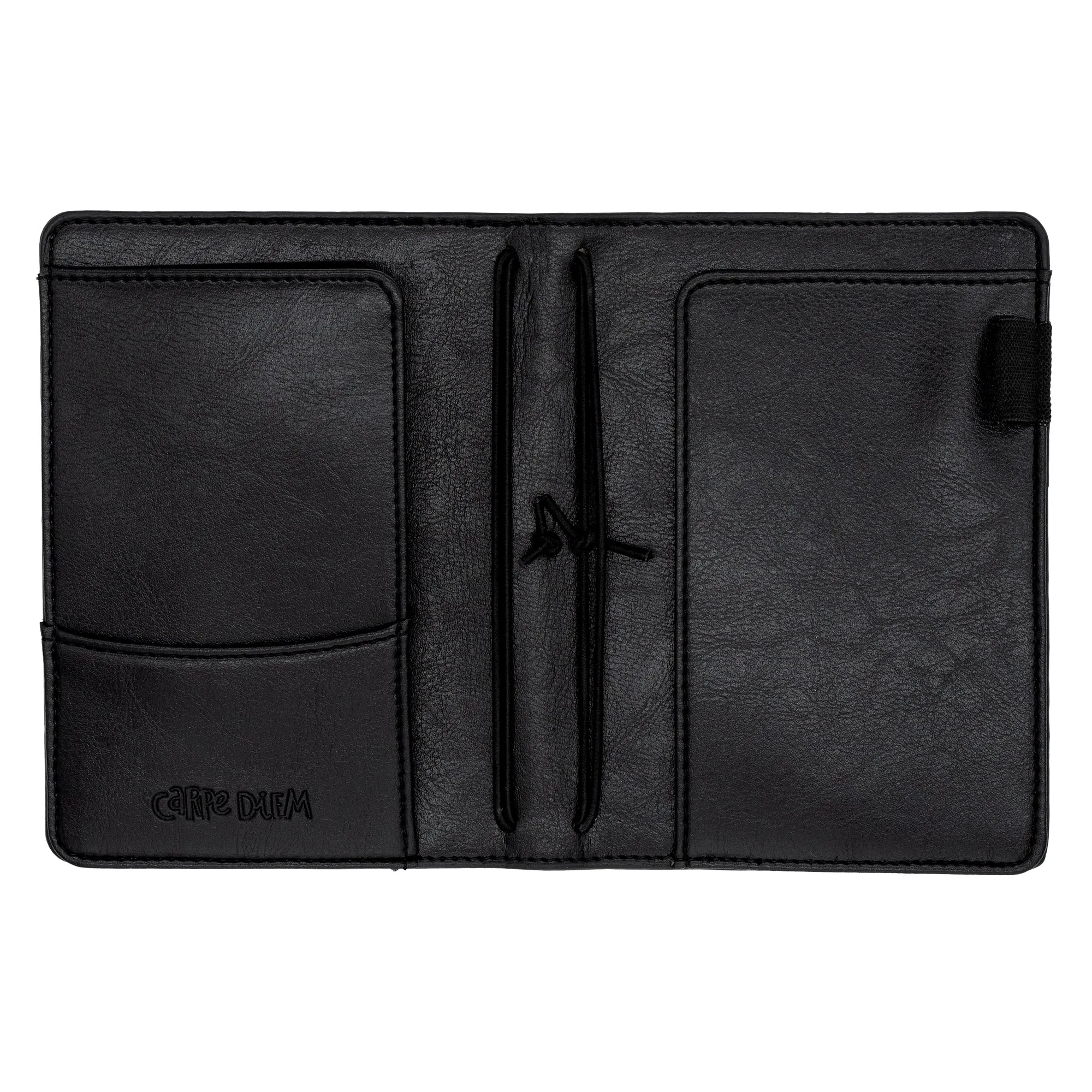 Black A6 Notebook and Passport Holder