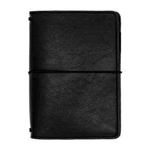 Black A6 Notebook and Passport Holder