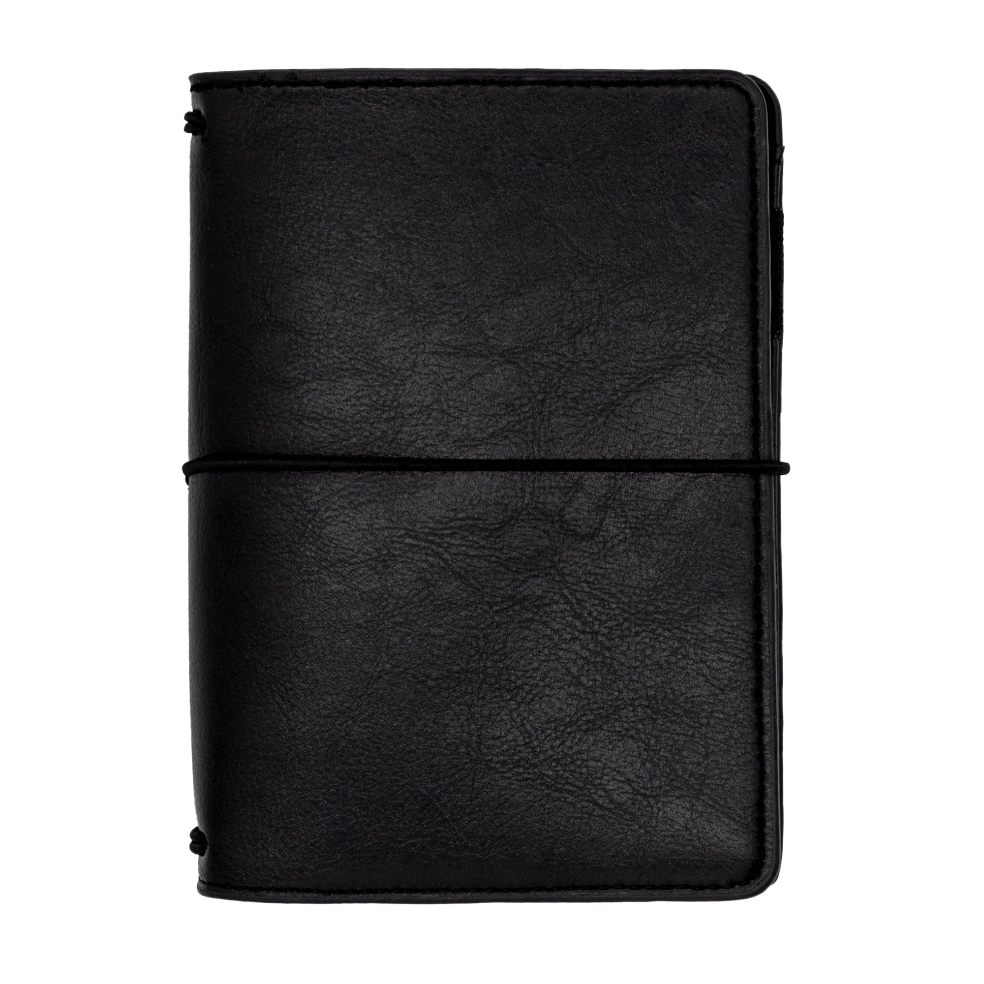 Black A6 Notebook and Passport Holder