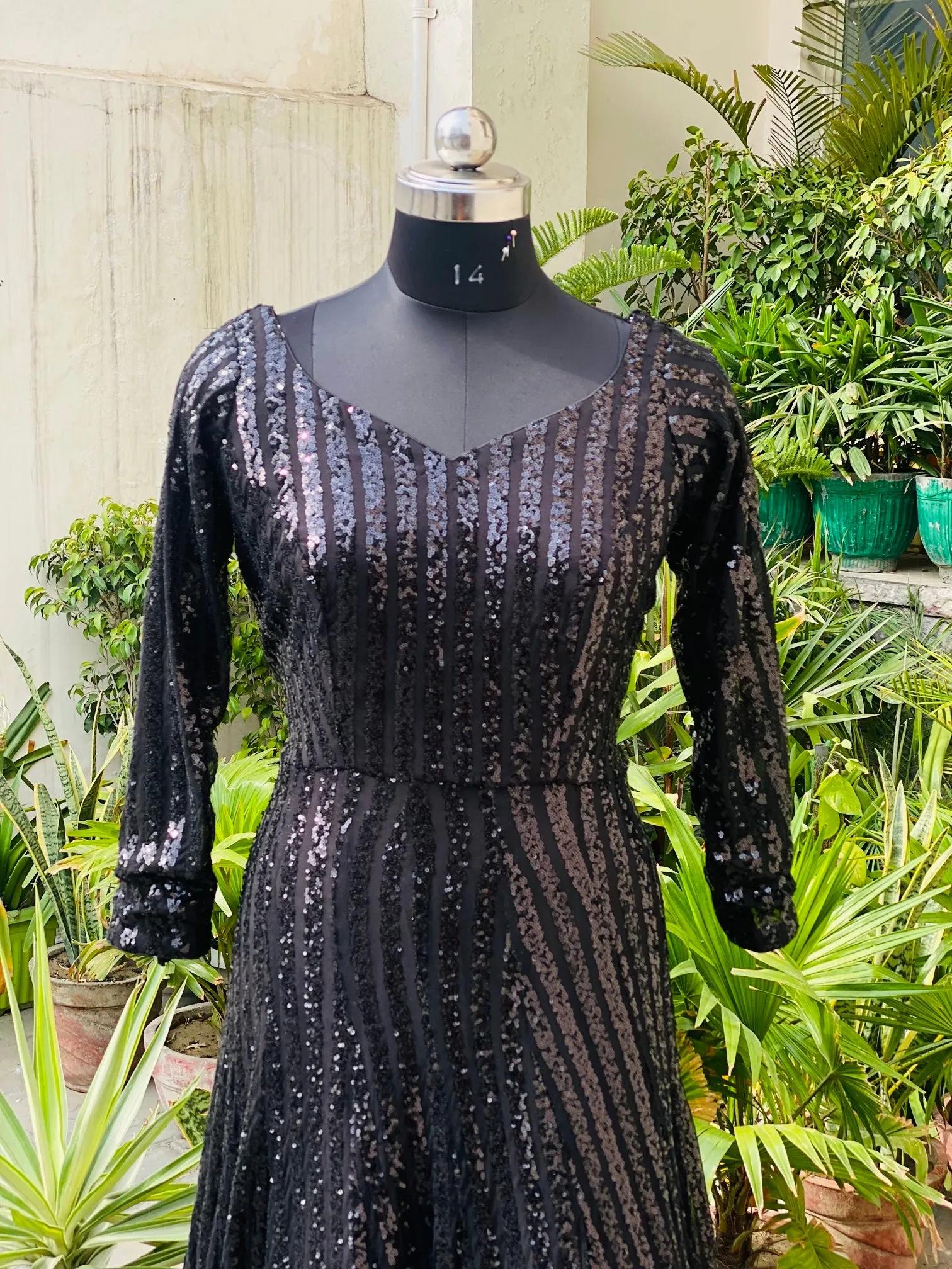 Black Stunning Sequin Gown
