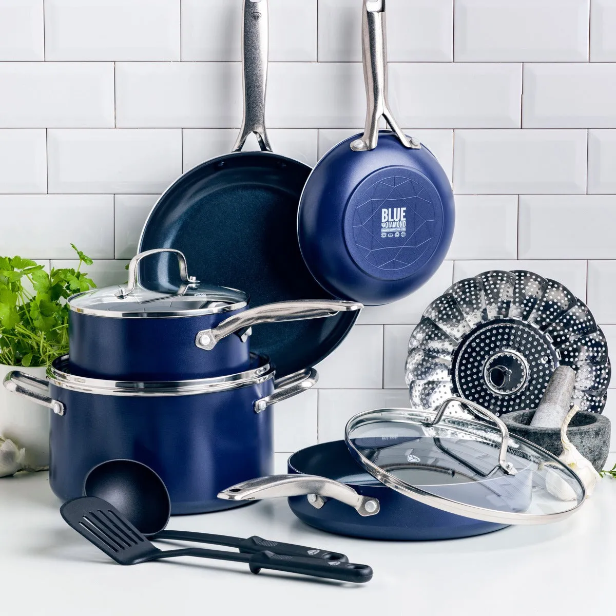 Blue Diamond Classic 11-Piece Cookware Set