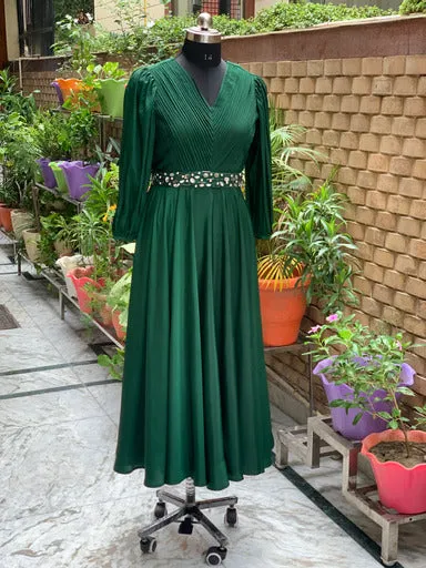 Bottle Green Stunning Gown