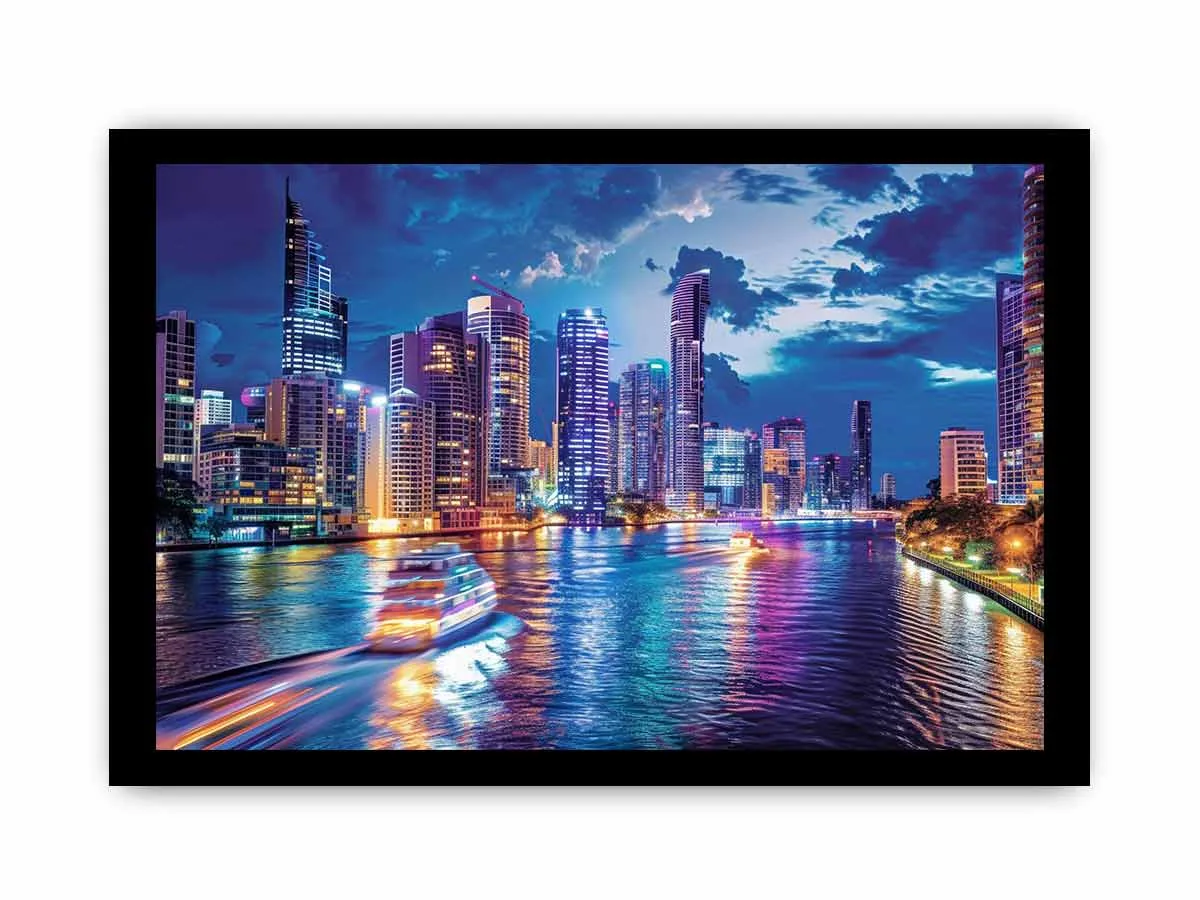 Brisbane River Print - Stunning Wall Art with Premium Frame