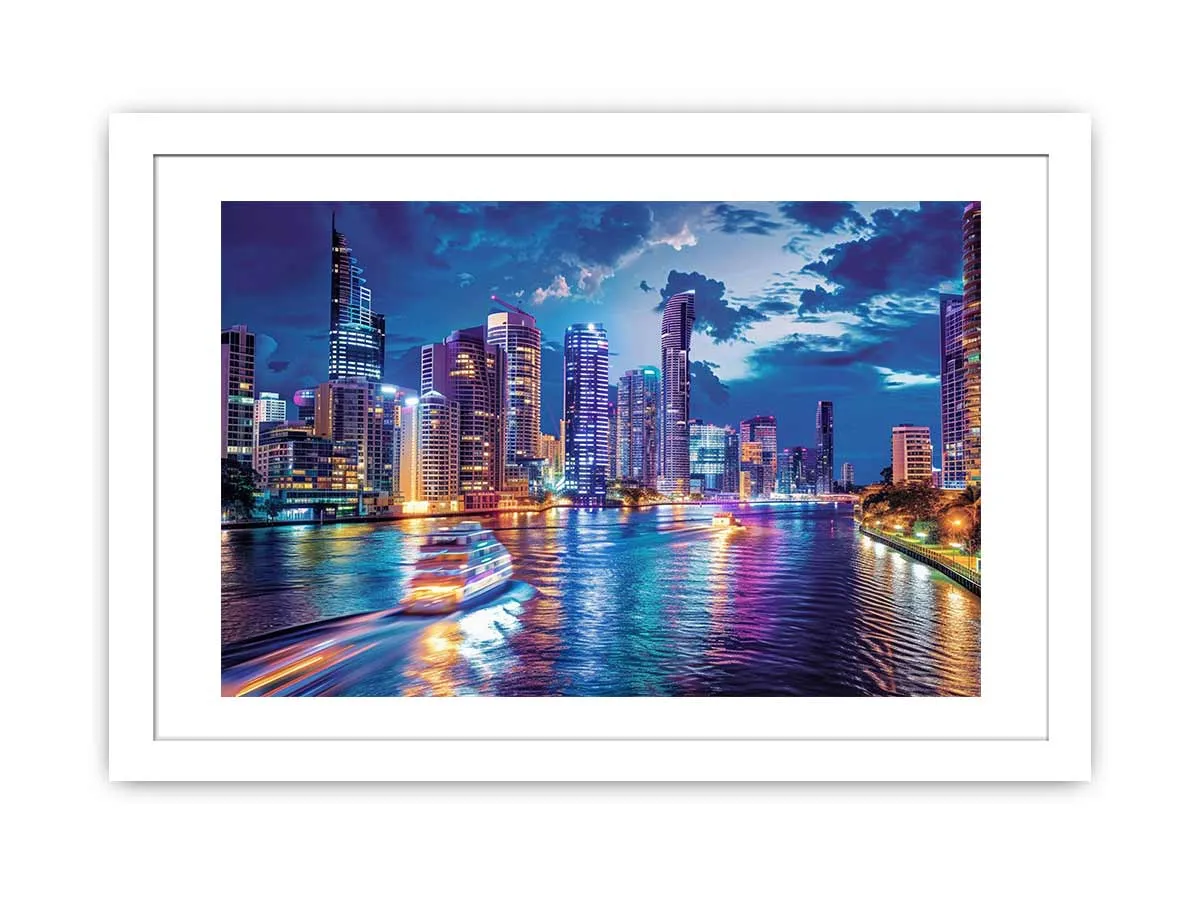 Brisbane River Print - Stunning Wall Art with Premium Frame