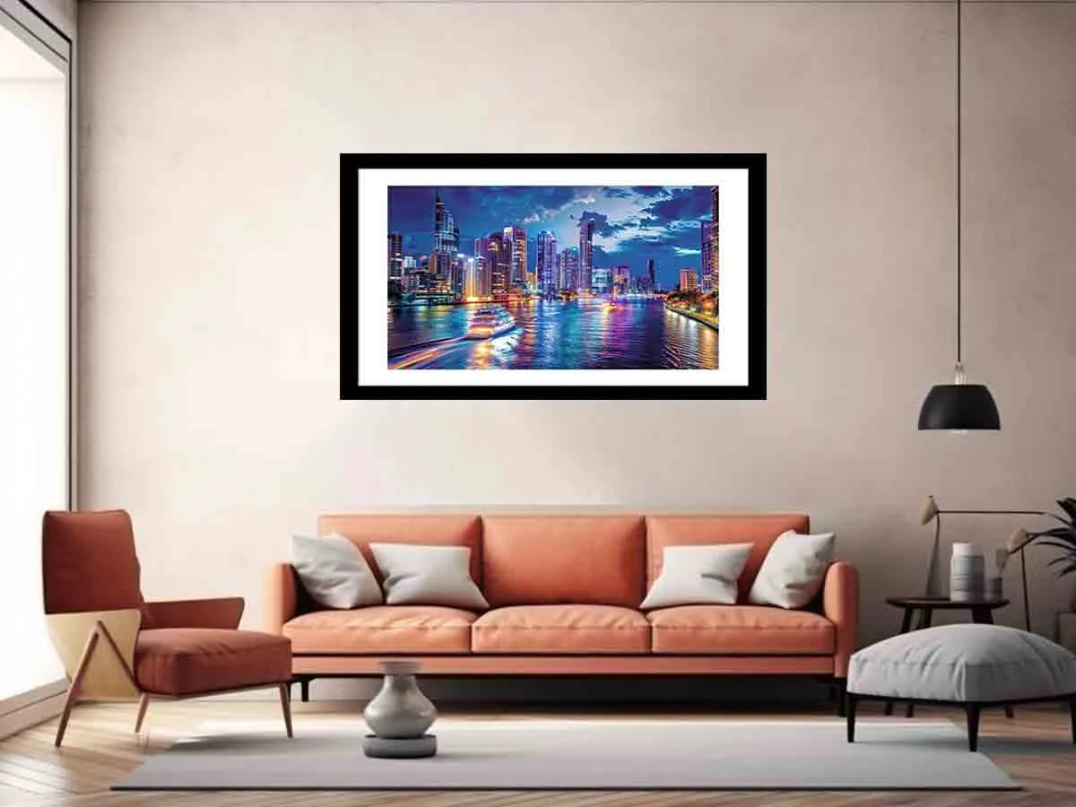 Brisbane River Print - Stunning Wall Art with Premium Frame