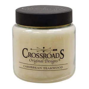 Caribbean Teakwood Jar Candle, 16oz