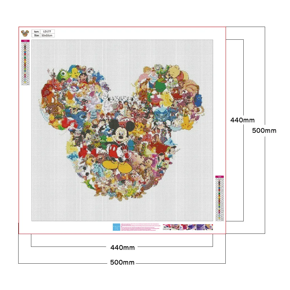 Cartoon Mouse - Full Round Drill Diamond Painting 50*50CM