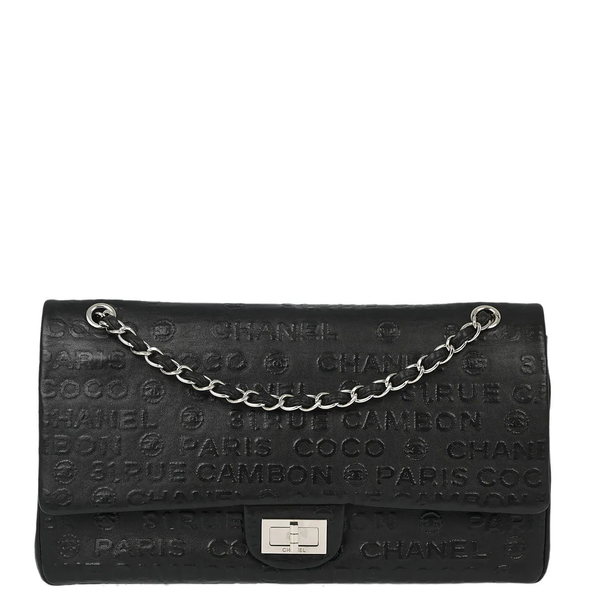 Chanel Black Unlimited Mademoiselle Lock Double Flap Chain Shoulder Bag
