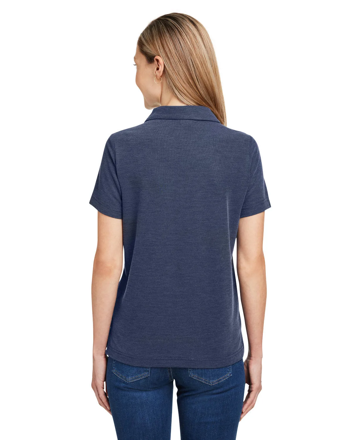 CORE365 Ladies' Fusion ChromaSoft™ Pique Polo CE112W CLASSIC NAVY HTH