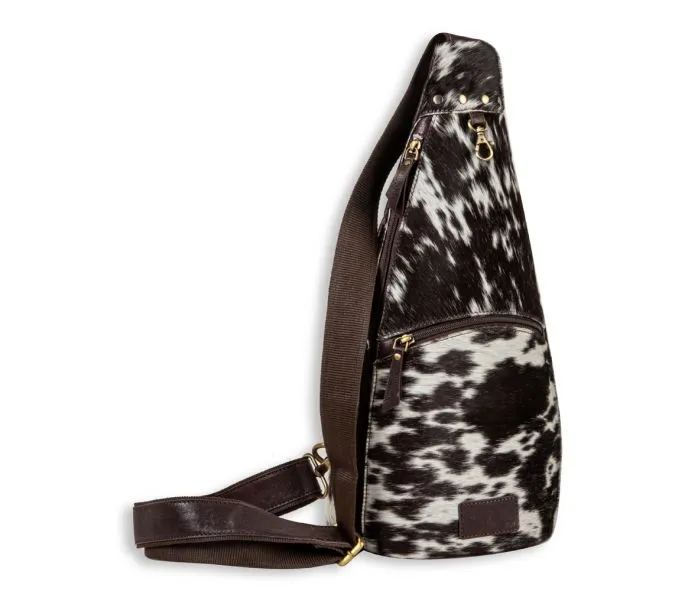 Cullom Trail Hair-on Hide Bucket Sling Bag