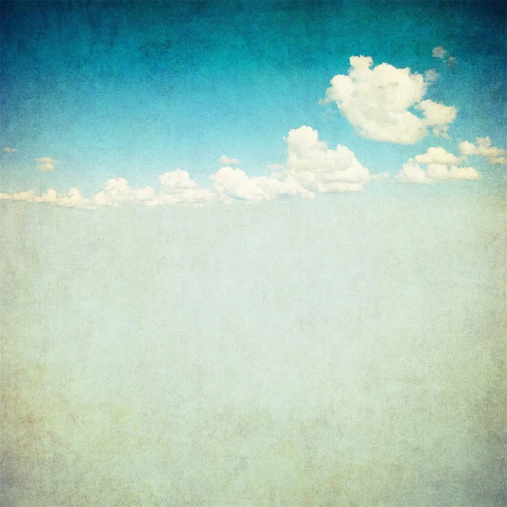Custom Wallpaper Mural Retro Cloudy Sky (㎡)