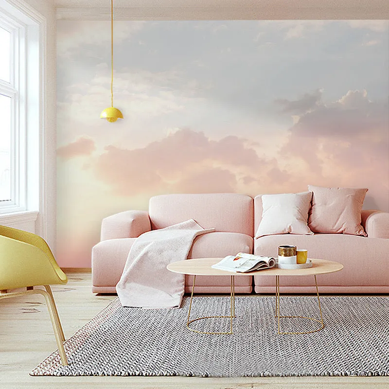 Custom Wallpaper Mural Retro Cloudy Sky (㎡)