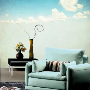 Custom Wallpaper Mural Retro Cloudy Sky (㎡)