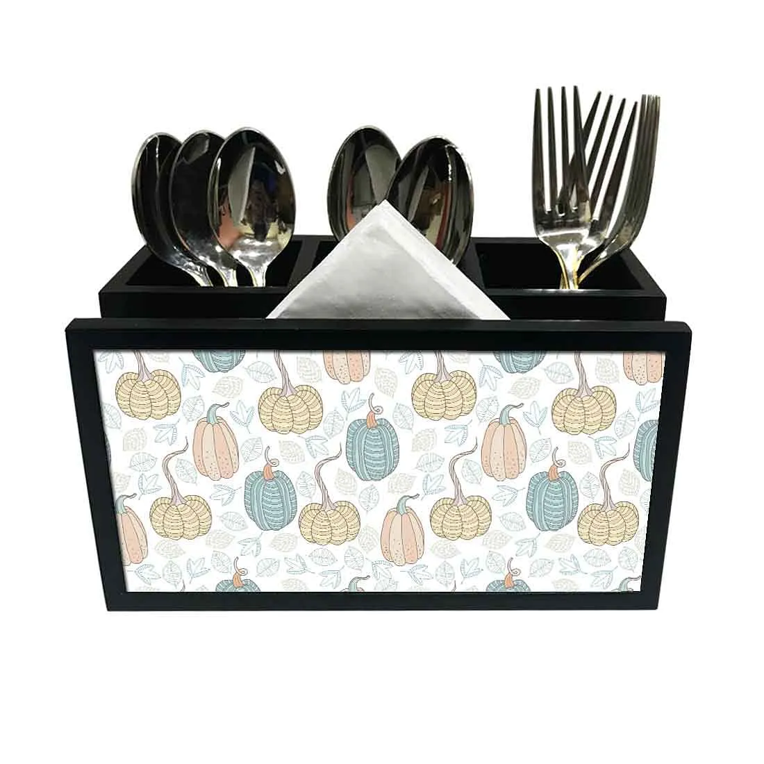 Cutlery Tissue Holder Napkin Stand -  Pumpkin