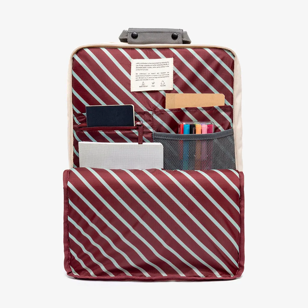 Daily 15" Backpack Stripes Concrete Block