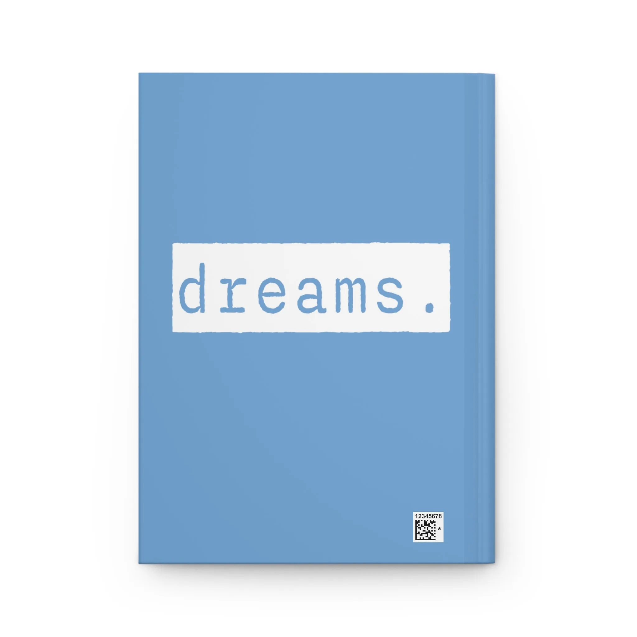 Dreams Blue Matte Hardcover Journal | Blank Book | Lined Notebook Diary Dream Log
