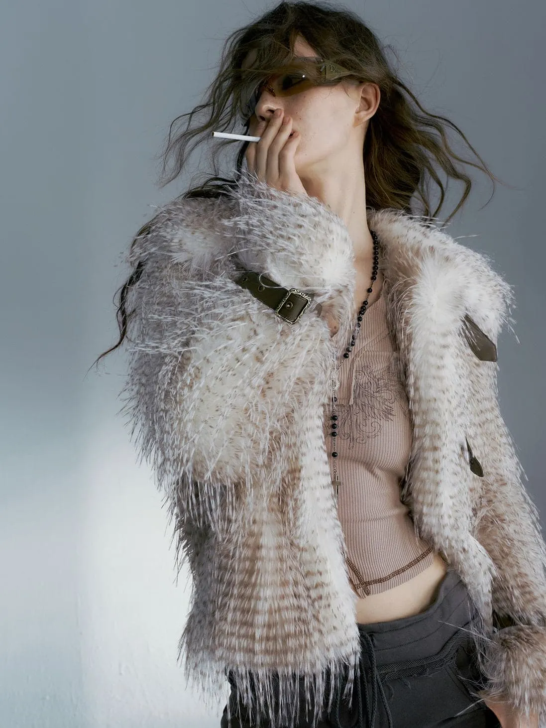 Eco-Friendly Faux Fur Jacket