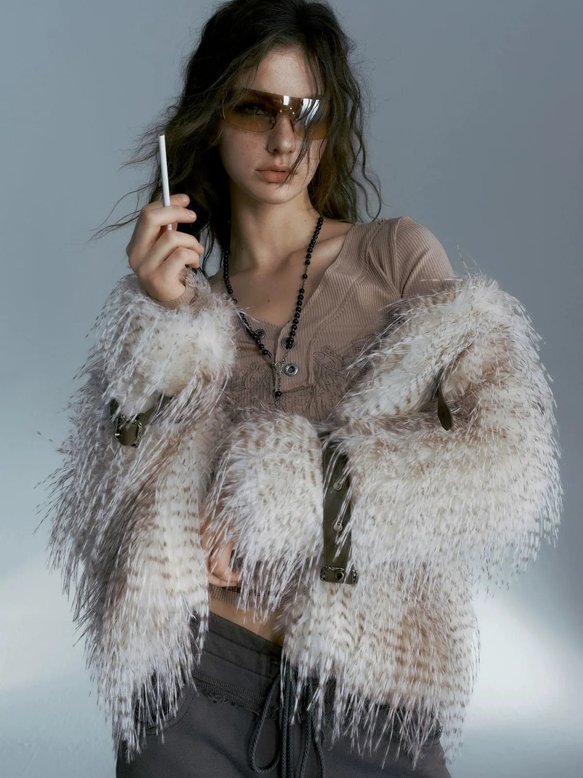Eco-Friendly Faux Fur Jacket