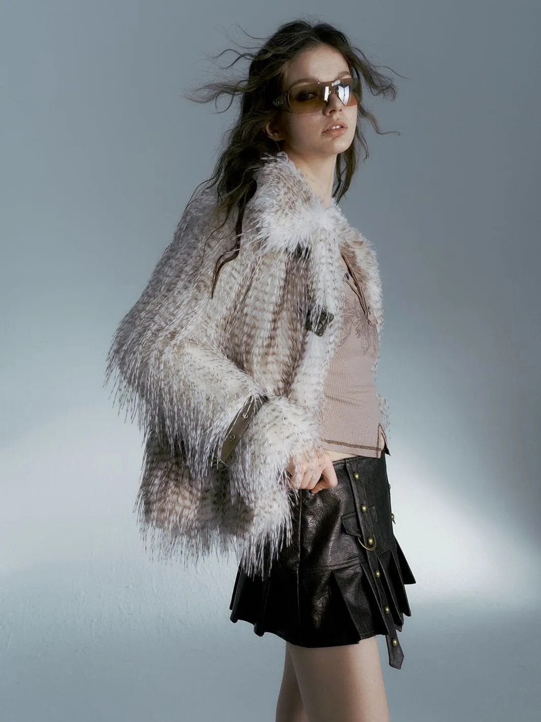 Eco-Friendly Faux Fur Jacket