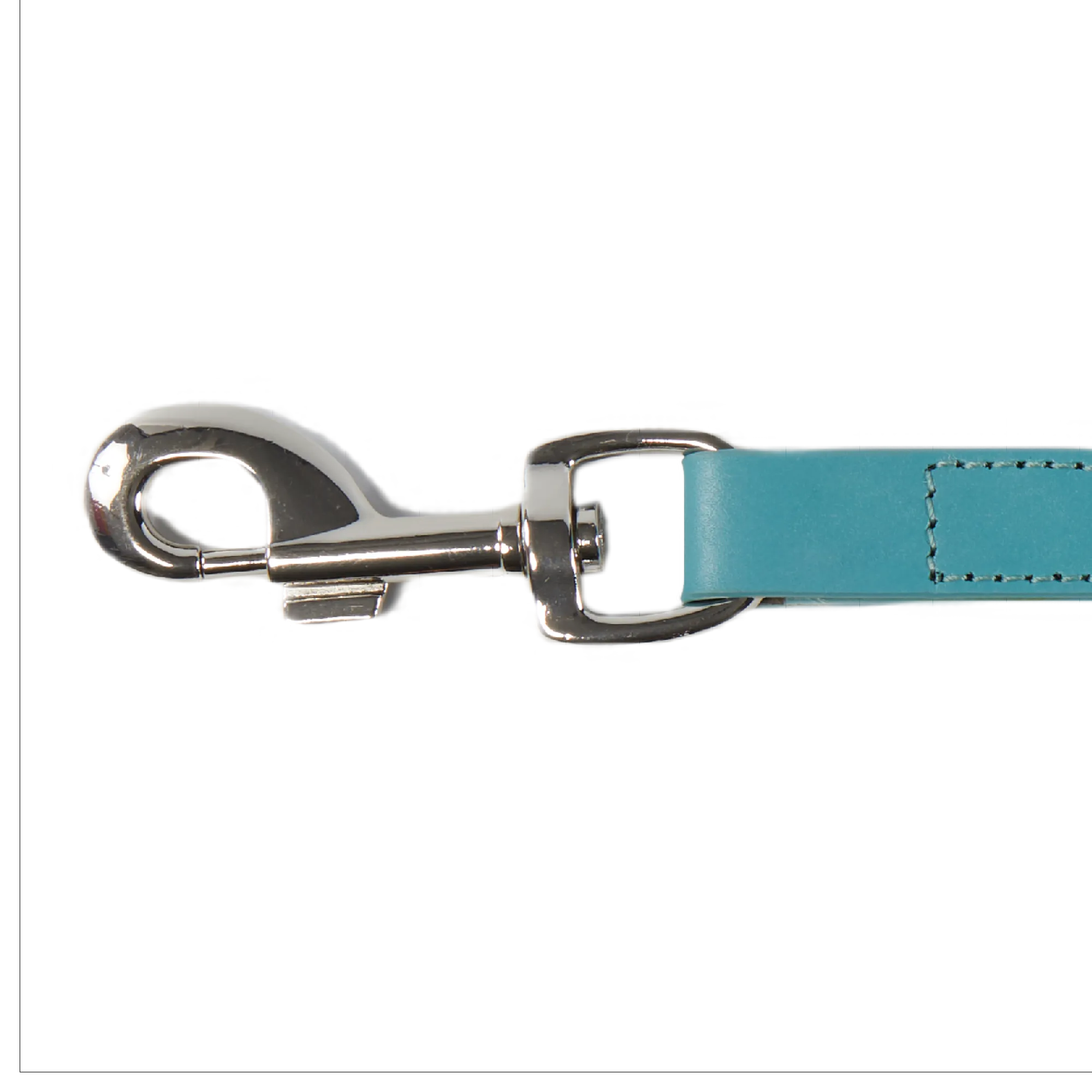 Eco Friendly Leather Dog Lead, Lagoon