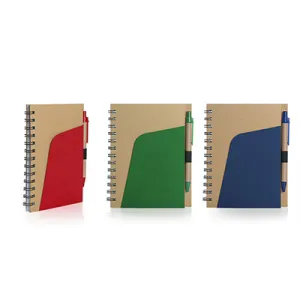 Eco-Friendly Notebook With Pen And Pocket
