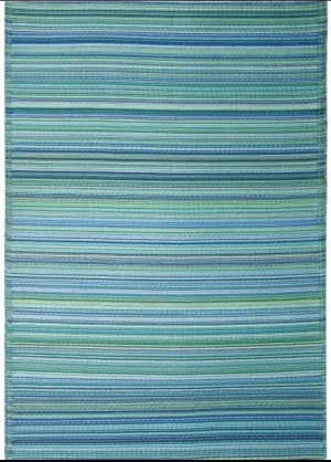Eco Friendly Outdoor Rug - Cancun Aqua