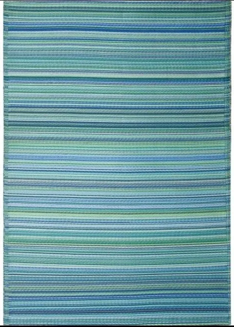 Eco Friendly Outdoor Rug - Cancun Aqua