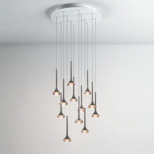 Fairy Sp12 Circular Canopy Light With 12 Clear Glass Diffusers