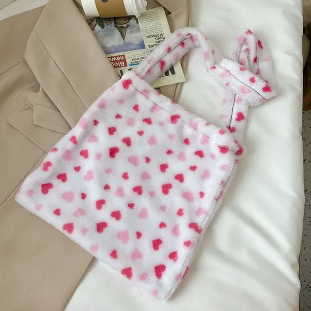 Fashion Leopard Crossbody Handbag Women Plush Casual Shoulder Messenger Bag Fashion Female  Vintage Crossbody Bags Dropshipping