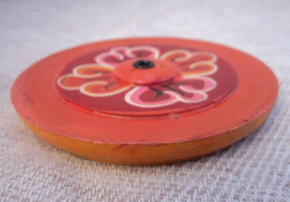 Floral Wooden Incense Burner